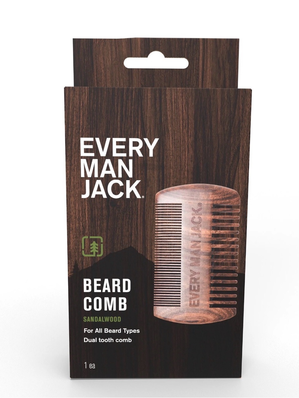 Every Man Jack Sandalwood Beard Comb